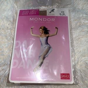Mondor Dance Nylons Ultra Soft 40 Deniers XL 74 Light Tan (150-175 lbs)